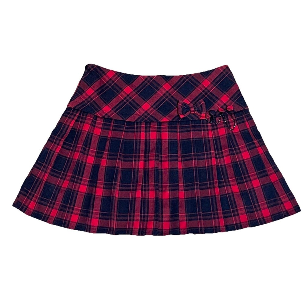ChouYatou Plaid School Girl Skater Skirt Pleated Size M Sexy Punk Goth
